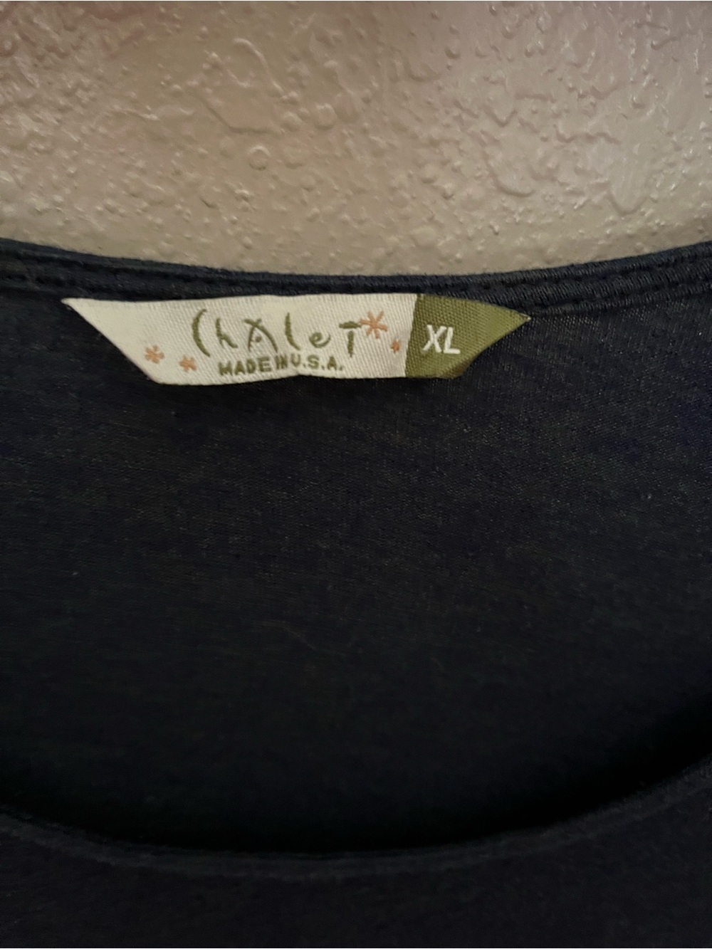 Chalet et Ceci Blue Asymmetrical Jersey Knit Pullover Dress Size X-Large #C86780 - Picture 3 of 7
